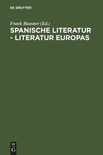 Spanische Literatur - Literatur Europas: Wido Hempel zum 65. Geburtstag