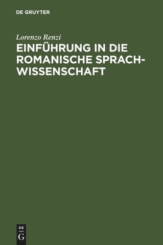 Einführung in die romanische Sprachwissenschaft
