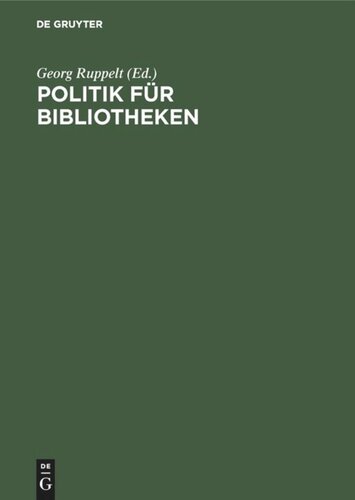 Politik für Bibliotheken: Die Bundesvereinigung Deutscher Bibliotheksverbände im Gespräch. Birgit Dankert zum Ende ihrer Amtszeit als Sprecherin der BDB