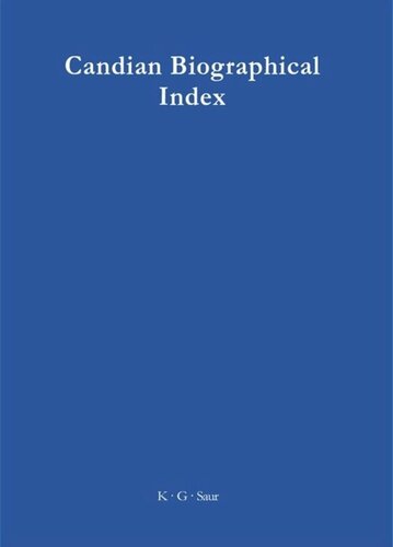 Canadian Biographical Index