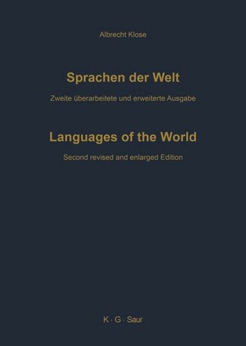 Sprachen der Welt: Ein weltweiter Index der Sprachfamilien, Einzelsprachen und Dialekte, mit Angabe der Synonyma und fremdsprachigen Äquivalente