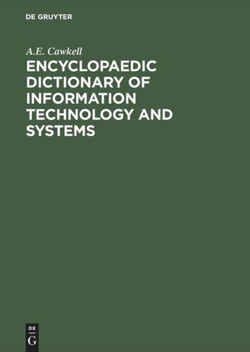 Encyclopaedic Dictionary of Information Technology and Systems