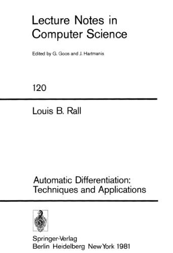 Automatic Differentiation: Techniques and Applications
