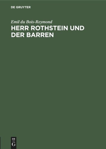 Herr Rothstein und der Barren: Eine Entgegnung