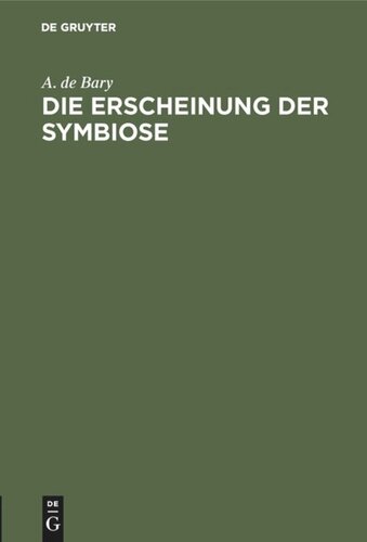 Die Erscheinung der Symbiose: Vortrag