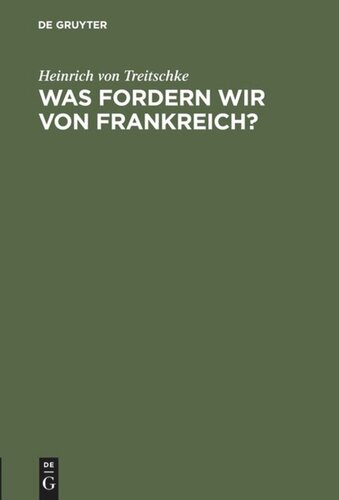 Was fordern wir von Frankreich?