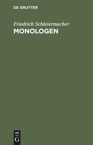 Monologen: Eine Neujahrsgabe
