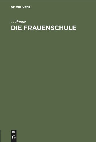 Die Frauenschule: Vortrag 1912 in Kiel