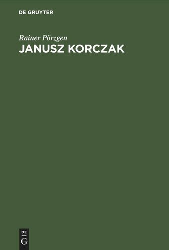 Janusz Korczak: Bibliographie