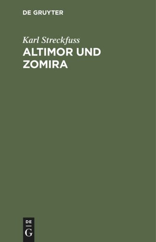 Altimor und Zomira: Ein Mährchen