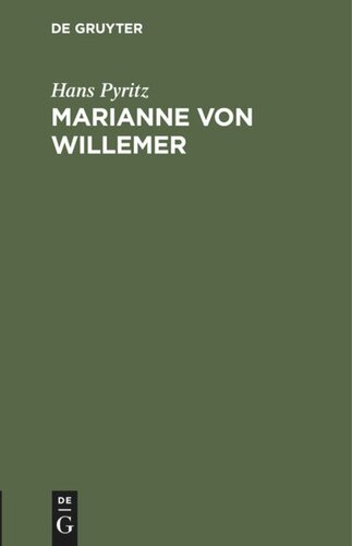 Marianne von Willemer: Vortrag