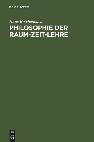 Philosophie der Raum-Zeit-Lehre