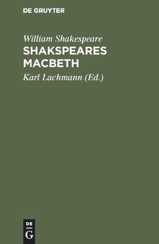 Shakspeare’s Macbeth