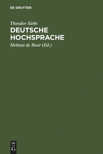 Deutsche Hochsprache: Bühnenaussprache