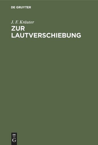 Zur Lautverschiebung