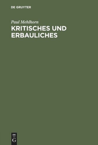 Kritisches und Erbauliches: Drei Worte zum Egidy-Streit