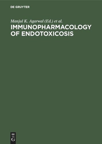 Immunopharmacology of endotoxicosis: Proceedings of the 5th International Congress of Immunology satellite workshop, Kyoto, Japan, August 27, 1983