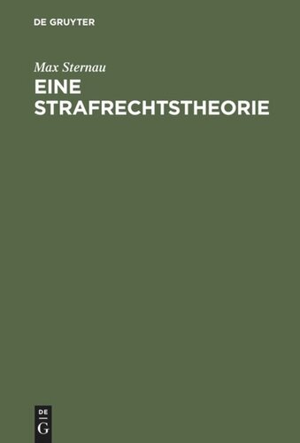 Eine Strafrechtstheorie