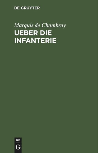 Ueber die Infanterie