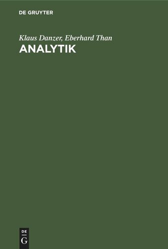 Analytik: Systematischer Überblick