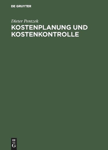 Kostenplanung und Kostenkontrolle