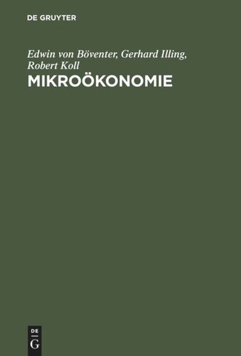 Mikroökonomie: Studien- und Arbeitsbuch