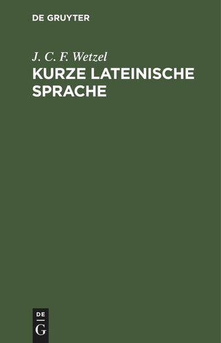Kurze lateinische Sprache
