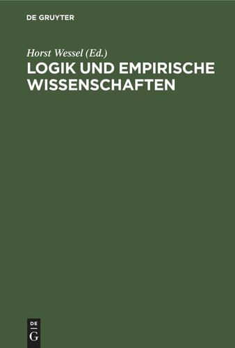 Logik und empirische Wissenschaften: Beiträge deutscher und sowjetischer Philosophen und Logiker
