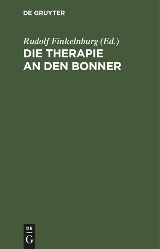 Die Therapie an den Bonner Universitätskliniken