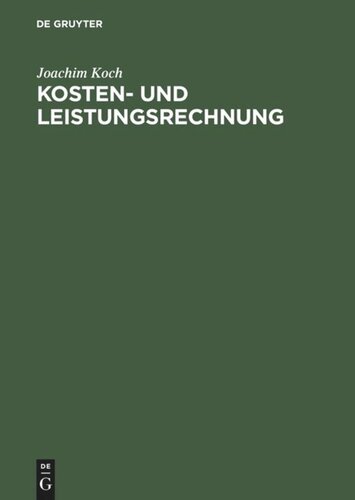 Kosten- und Leistungsrechnung