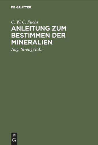 Anleitung zum Bestimmen der Mineralien