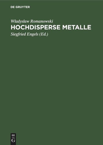 Hochdisperse Metalle