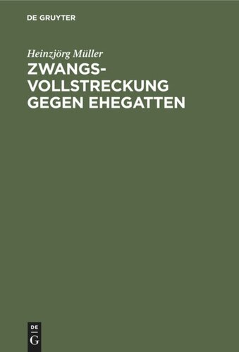 Zwangsvollstreckung gegen Ehegatten