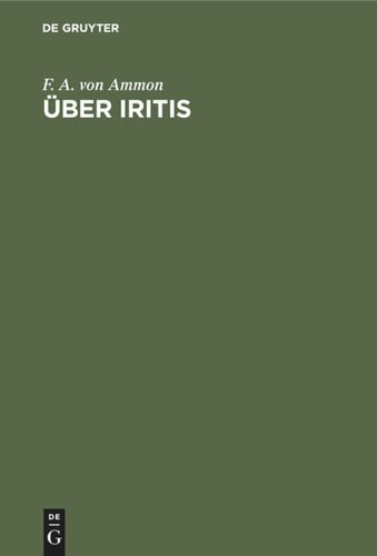 Über Iritis: 6 Bücher