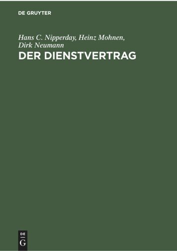 Der Dienstvertrag