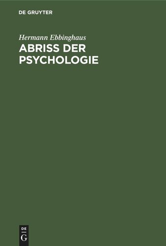 Abriss der Psychologie