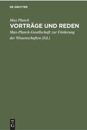 Vorträge und Reden: Aus Anlass seines 100. Geburtstages (23. April 1958)