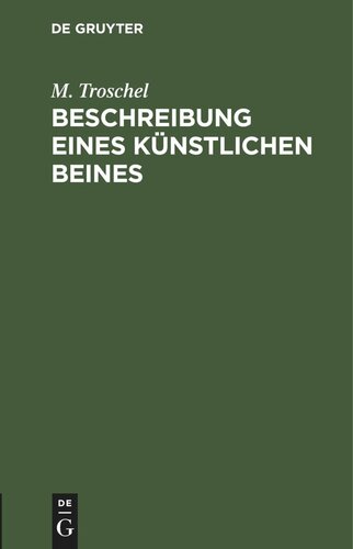 Beschreibung eines künstlichen Beines