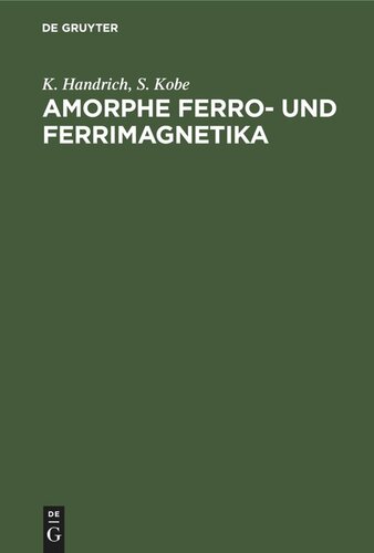 Amorphe Ferro- und Ferrimagnetika