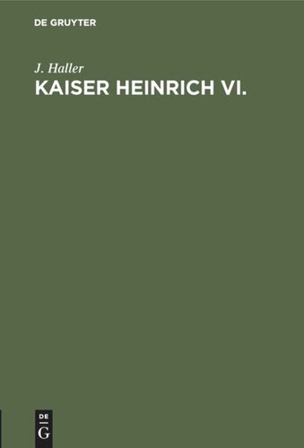 Kaiser Heinrich VI.