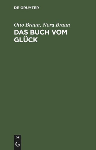 Das Buch vom Glück