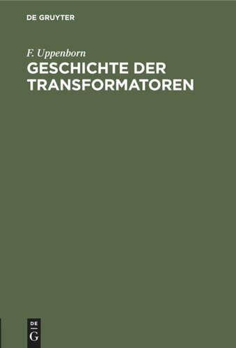 Geschichte der Transformatoren