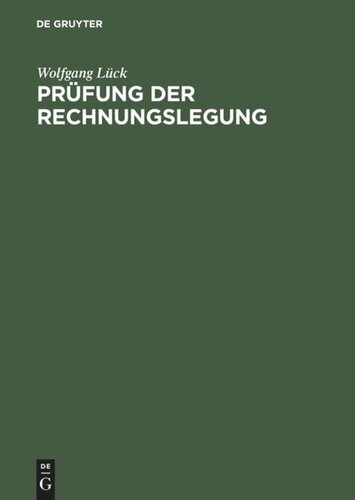 Prüfung der Rechnungslegung: Jahresabschlußprüfung