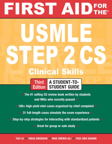 First Aid for the USMLE Step 2 CS,