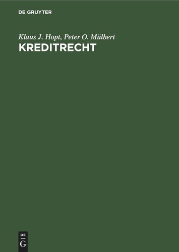 Kreditrecht: Bankkredit und Darlehen im deutschen Recht
