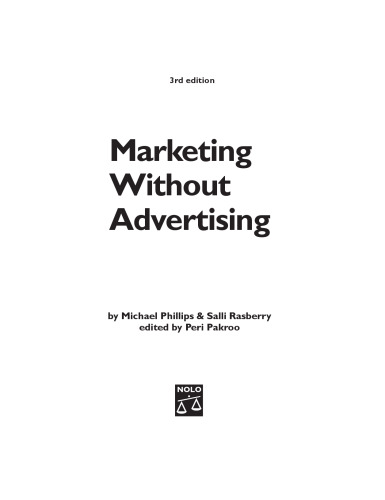 Marketing Without Advertising 