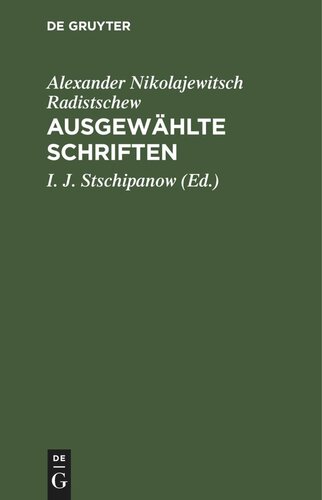 Ausgewählte Schriften