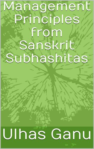 Management Principles from Sanskrit Subhashitas