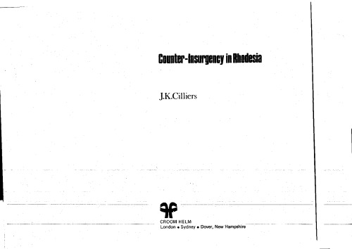 Counter-Insurgency in Rhodesia