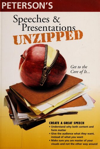 Peterson's Speeches & Presentations Unzipped